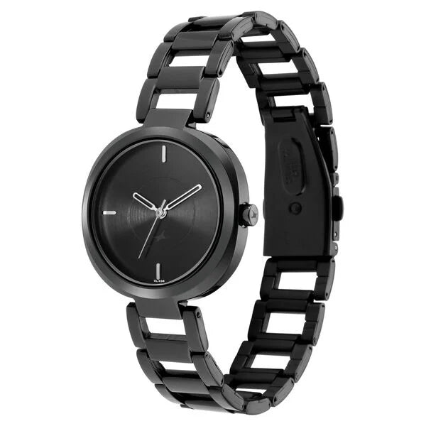 Fastrack Stunners Quartz Analog Black Dial Watch for Girls - 6247NM01 - KRISHNA WATCH COMPANY