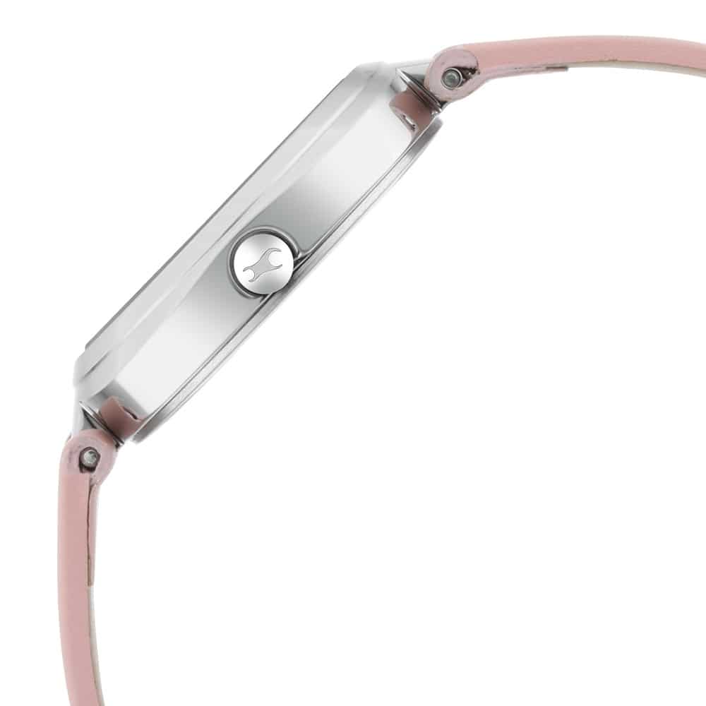 FASTRACK STUNNER IN PINK DIAL & LEATHER STRAP - 6247SL01 - KRISHNA WATCH COMPANY