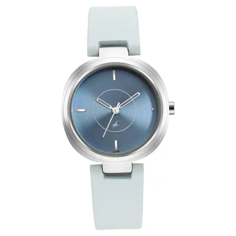 STUNNER IN BLUE DIAL & LEATHER STRAP NR6247SL02 - KRISHNA WATCH COMPANY