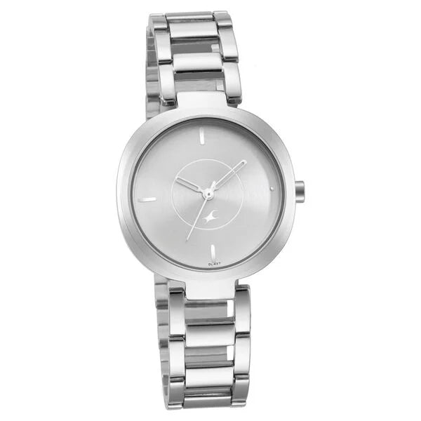 Fastrack Stunners Quartz Analog Silver Dial Metal Strap Watch for Girls ns6247sm01 / 6247sm01 - KRISHNA WATCH COMPANY