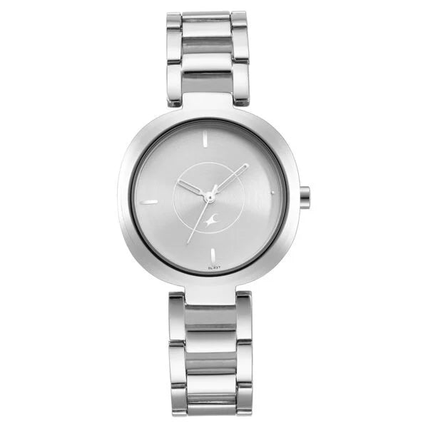 Fastrack Stunners Quartz Analog Silver Dial Metal Strap Watch for Girls ns6247sm01 / 6247sm01 - KRISHNA WATCH COMPANY