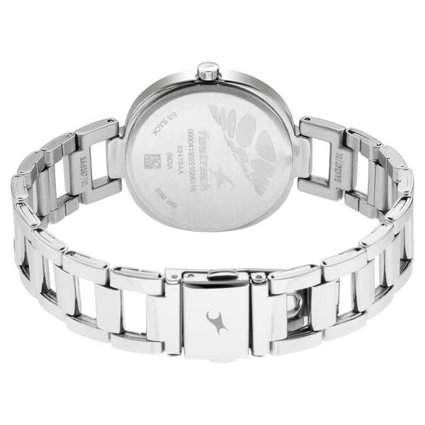 Fastrack Stunners Quartz Analog Silver Dial Metal Strap Watch for Girls ns6247sm01 / 6247sm01 - KRISHNA WATCH COMPANY