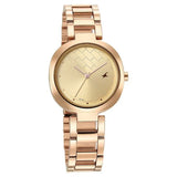 Fastrack Stunners Quartz Analog Golden Dial Stainless Steel Strap Watch for Girls NR6247WM01 - KRISHNA WATCH COMPANY