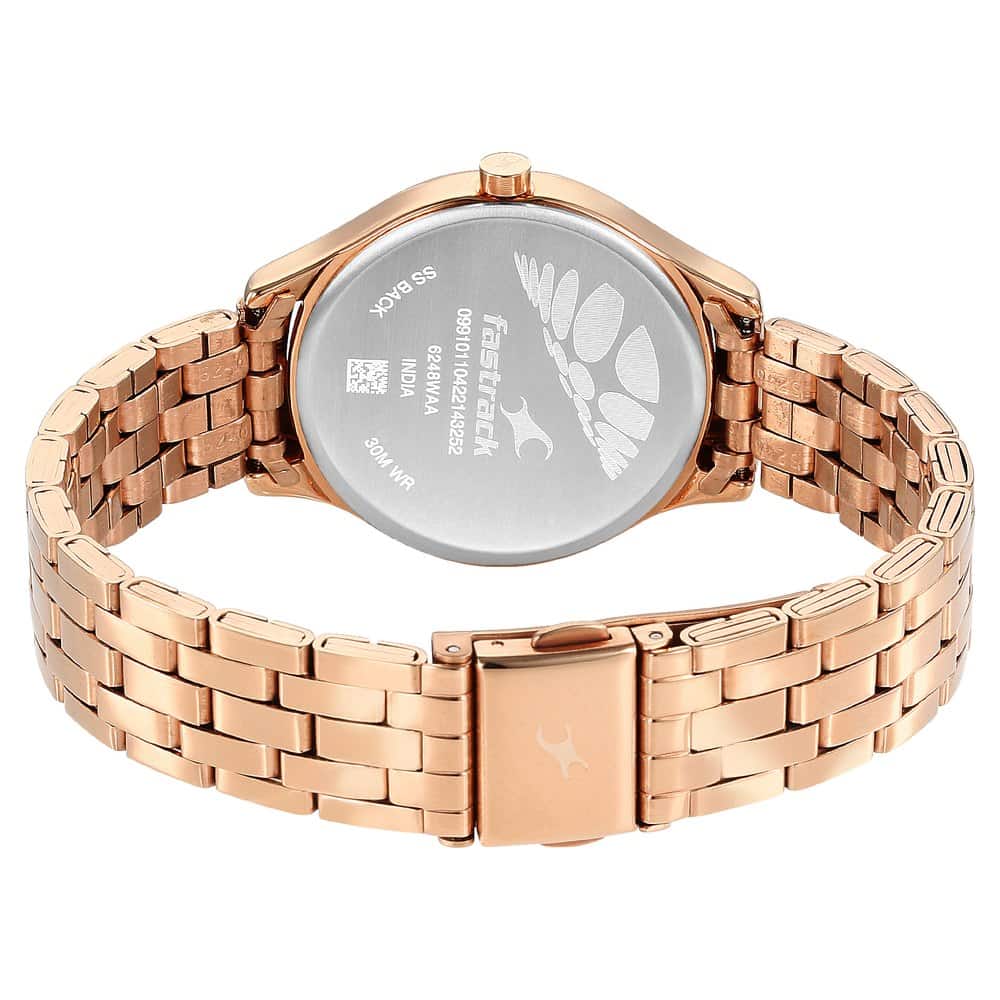 Fastrack Stunner White Dial Watch - 6248WM02 - KRISHNA WATCH COMPANY