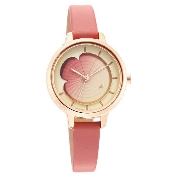 Fastrack Uptown Retreat Quartz Analog Multicoloured Dial Leather Strap Watch for Girls nr6264wl01 / 6264wl01 - KRISHNA WATCH COMPANY