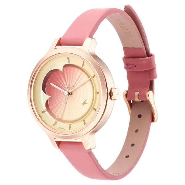Fastrack Uptown Retreat Quartz Analog Multicoloured Dial Leather Strap Watch for Girls nr6264wl01 / 6264wl01 - KRISHNA WATCH COMPANY