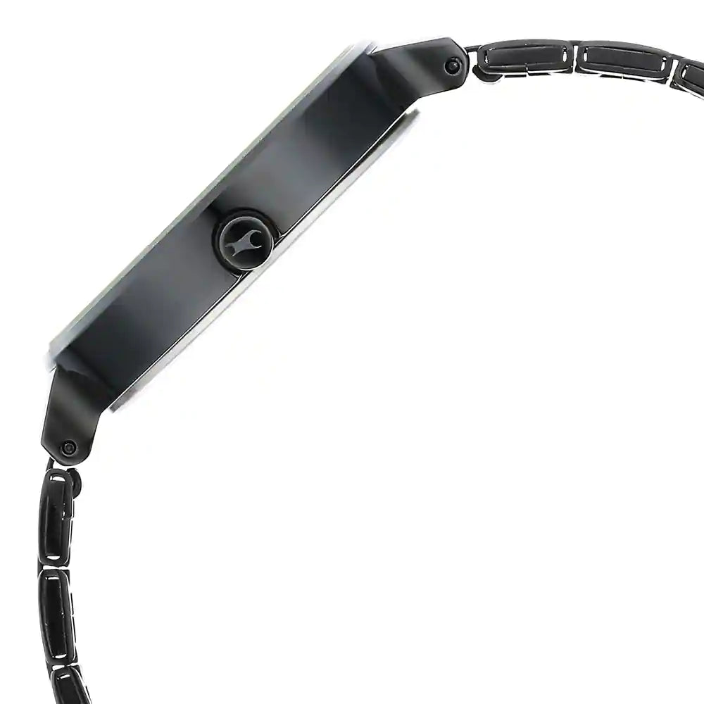 Fastrack STUNNERS 3.0 BLACK DIAL METAL STRAP WATCH 6265NM01