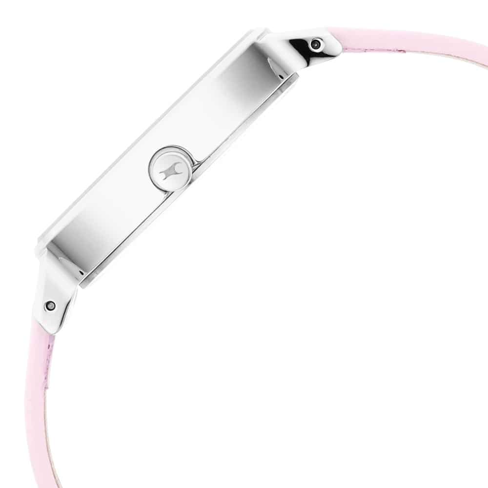 STUNNERS 3.0 PINK DIAL LEATHER STRAP WATCH 6266SL01 - KRISHNA WATCH COMPANY
