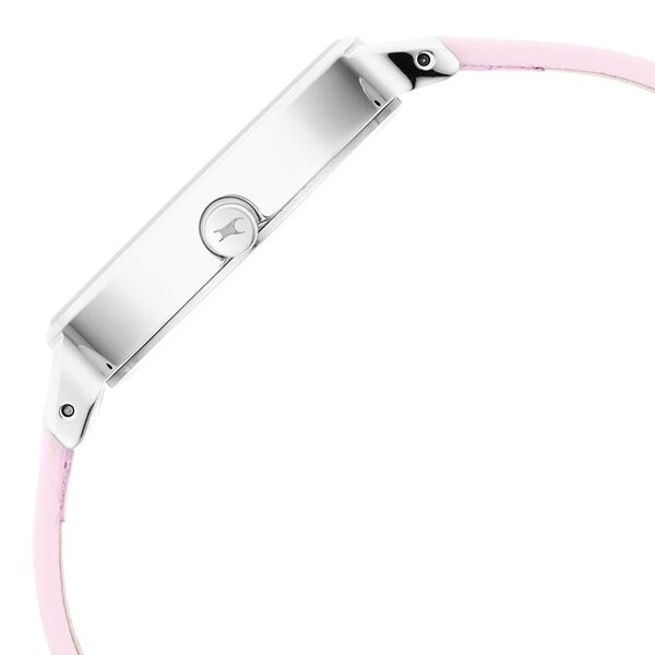 Fastrack Stunners Quartz Analog Pink Dial Leather Strap Watch for Girls NS6266SL01 - KRISHNA WATCH COMPANY