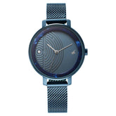 Fastrack YOUNIQUE BLUE DIAL STAINLESS STEEL STRAP WATCH 6278QM01