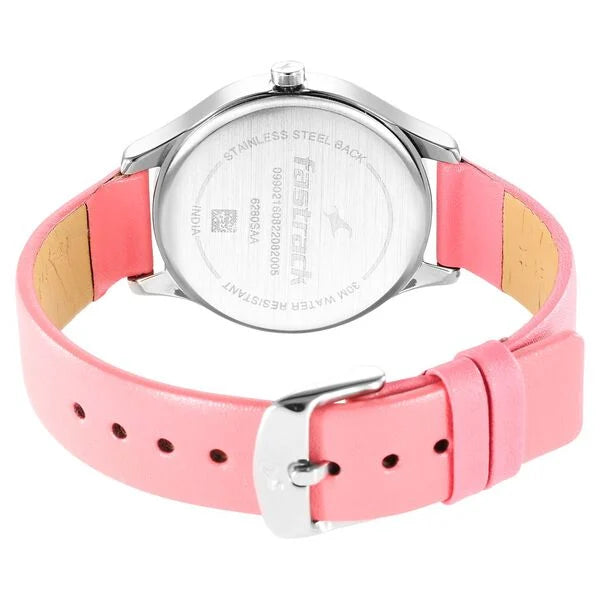 Fastrack Stunners Quartz Analog Watch for Girls - 6280SL01 - KRISHNA WATCH COMPANY
