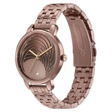 Fastrack Stunners Quartz Analog Brown Dial Stainless Steel Strap Watch for GirlsNT6282qm01