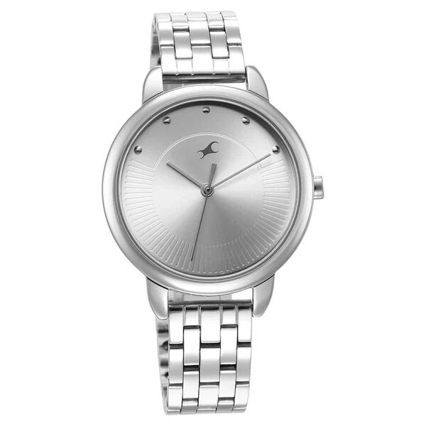 Fastrack Stunners Quartz Analog Silver Dial Metal Strap Watch for Girls ns6282sm01 / 6282sm01 - KRISHNA WATCH COMPANY