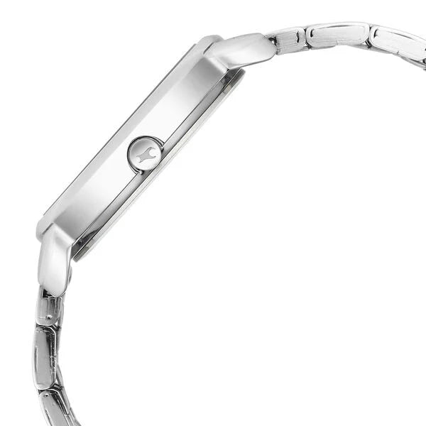 Fastrack Stunners Quartz Analog Silver Dial Metal Strap Watch for Girls ns6282sm01 / 6282sm01 - KRISHNA WATCH COMPANY
