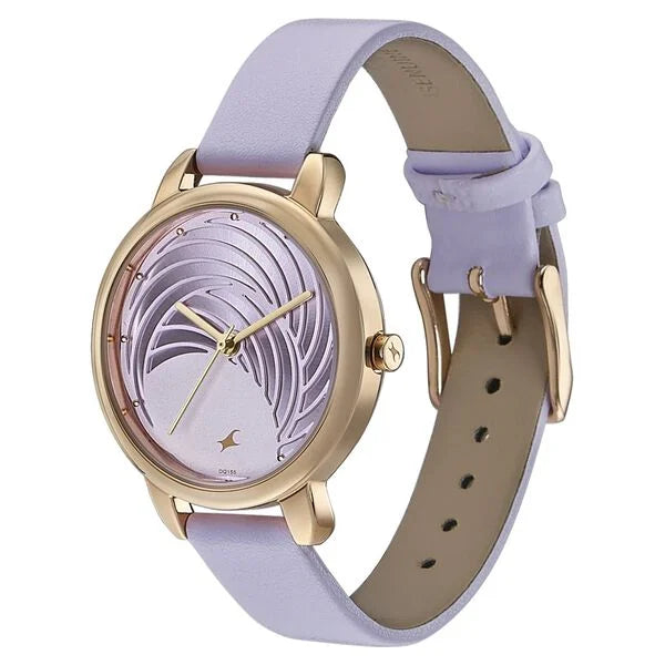 Fastrack Stunners Quartz Multifunction Purple Dial Watch for Girls - 6282WL02 - KRISHNA WATCH COMPANY