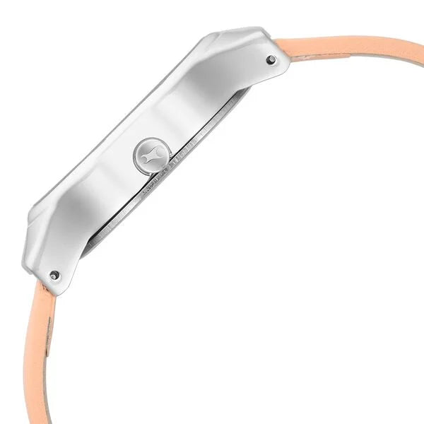 Fastrack Snob X Pink Dial Leather Strap Watch for Girls ns6283sl02 / 6283sl02 - KRISHNA WATCH COMPANY