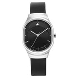 Fastrack Snob X Black Dial Leather Strap Watch for Girls - NS6283SL03