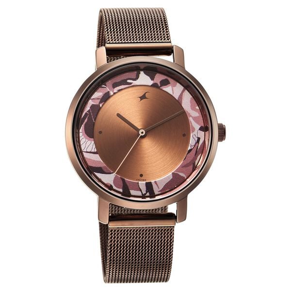Fastrack Urban Camo Brown Dial Watch for Girls ns6287qm01 / 6287qm01 - KRISHNA WATCH COMPANY