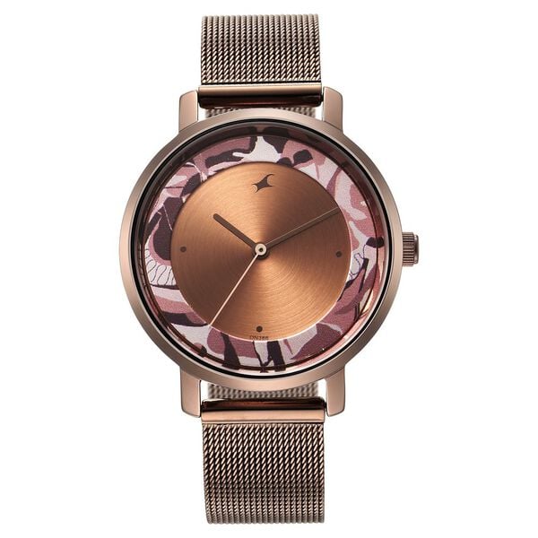 Fastrack Urban Camo Brown Dial Watch for Girls ns6287qm01 / 6287qm01 - KRISHNA WATCH COMPANY