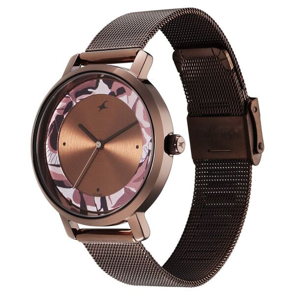 Fastrack Urban Camo Brown Dial Watch for Girls ns6287qm01 / 6287qm01 - KRISHNA WATCH COMPANY