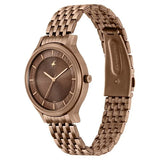 Fastrack Crush Quartz Analog Brown Dial Stainless Steel Strap Watch for Girls NT6292qm01