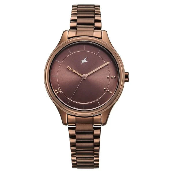 Fastrack Stunners Quartz Analog Watch For Girls - 6296QM01 - KRISHNA WATCH COMPANY