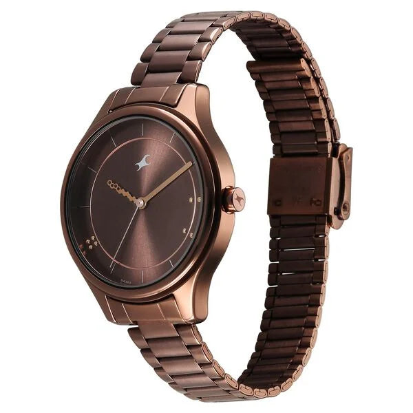 Fastrack Stunners Quartz Analog Watch For Girls - 6296QM01 - KRISHNA WATCH COMPANY