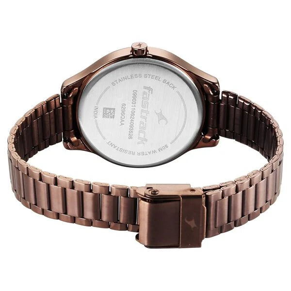 Fastrack Stunners Quartz Analog Watch For Girls - 6296QM01 - KRISHNA WATCH COMPANY