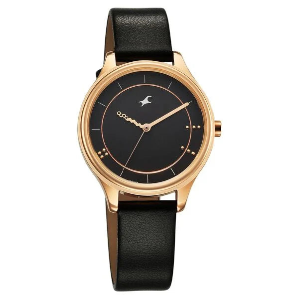 Fastrack Stunners Quartz Analog Black Dial For Girls - 6296WL01 - KRISHNA WATCH COMPANY