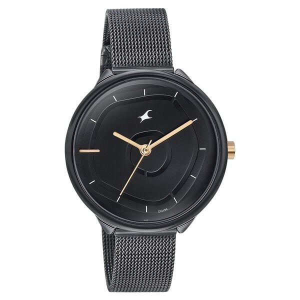 Fastrack Stunners Quartz Multifunction Black Dial Watch for Girls - 6303KM01 - KRISHNA WATCH COMPANY