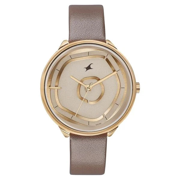 FASTRACK Women Leather Strap Analog Watch - 6303WL01 - KRISHNA WATCH COMPANY