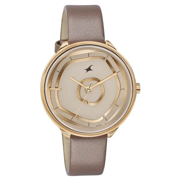 FASTRACK Women Leather Strap Analog Watch - 6303WL01 - KRISHNA WATCH COMPANY