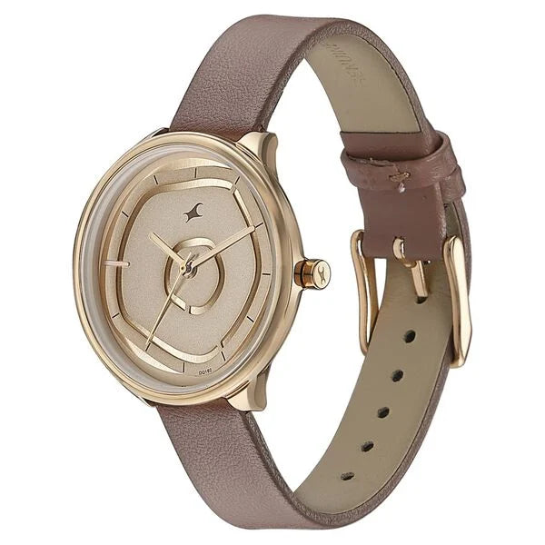 FASTRACK Women Leather Strap Analog Watch - 6303WL01 - KRISHNA WATCH COMPANY