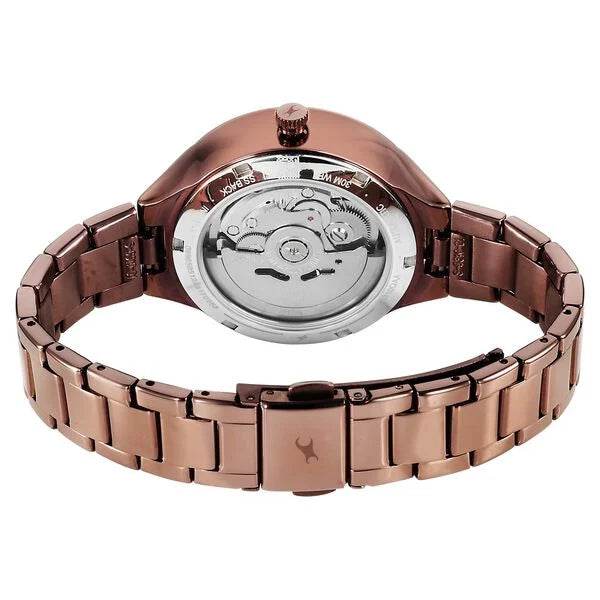 Fastrack Automatic Brown Dial Metal Strap Watch For Girls 6310qm01 - KRISHNA WATCH COMPANY