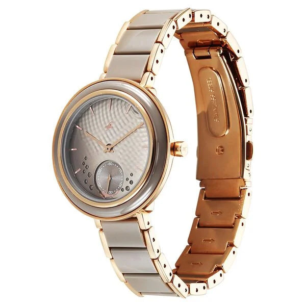 Fastrack Oceanyx - Ceramic Dial Watch For Girls 6315kd02 - KRISHNA WATCH COMPANY