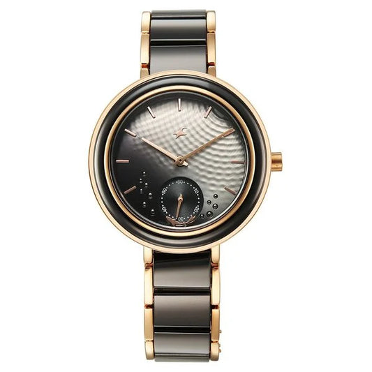 Fastrack Oceanyx - Ceramic Black Dial Watch For Girls 6315kd03