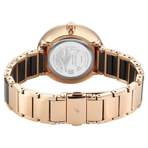 Fastrack Oceanyx - Ceramic Black Dial Watch For Girls 6315kd03 - KRISHNA WATCH COMPANY
