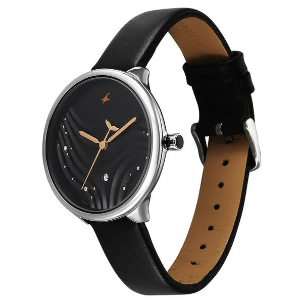 Fastrack Oceanyx Black Dial Watch For Girls 6316sl01 - KRISHNA WATCH COMPANY