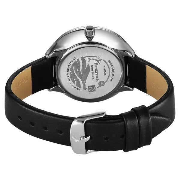 Fastrack Oceanyx Black Dial Watch For Girls 6316sl01 - KRISHNA WATCH COMPANY