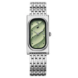 Fastrack Gelato silver analog bracelet watch with Matcha Green dial for Girls - 6328SM01