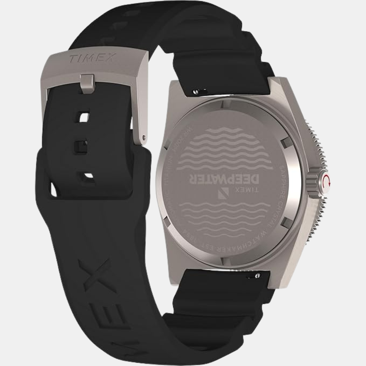 TIMEX Deep Water Men Black Round Dial Automatic Analog Watch - TW2W73800UJ - KRISHNA WATCH COMPANY