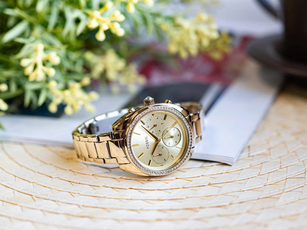 Fossil Vale Chronograph Watch for Women BQ3658 - KRISHNA WATCH COMPANY