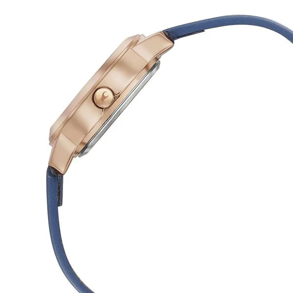 Fastrack Pulse Quartz Analog Blue Dial Leather Strap Watch for Girls - 68008WL01 - KRISHNA WATCH COMPANY