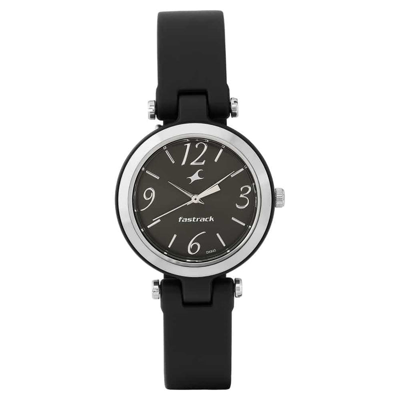 TRENDIES BLACK DIAL SILICONE STRAP WATCH 68015PP01 - KRISHNA WATCH COMPANY
