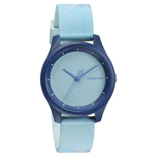 Fastrack Tie & Dye Quartz Analog Blue Dial Silicone Strap Watch for Girls ns68023pp08 - KRISHNA WATCH COMPANY