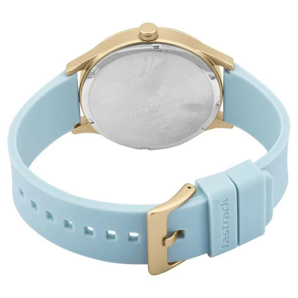 Fastrack Topicals Quartz Analog Blue Dial Silicone Strap Unisex Watch 68031ap02 - KRISHNA WATCH COMPANY