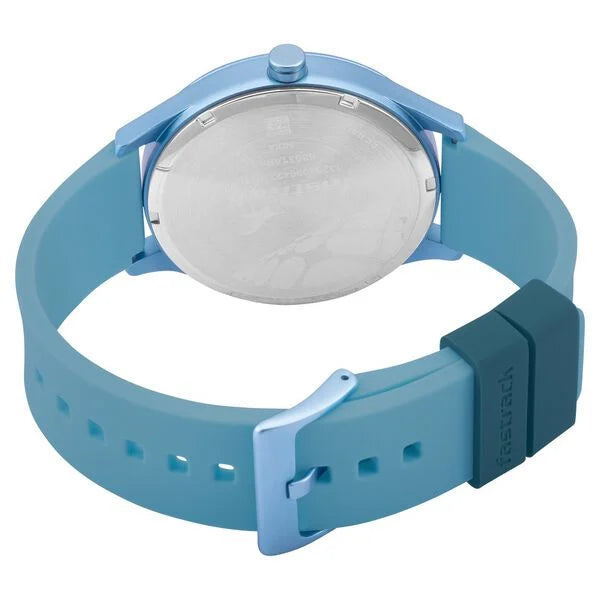 Fastrack Topicals Quartz Analog Blue Dial Silicone Strap Unisex Watch 68031ap05 - KRISHNA WATCH COMPANY
