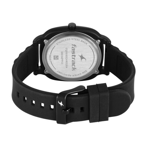 Fastrack Hype All Black Quartz Analog Watch For Unisex - 68034PP03W - KRISHNA WATCH COMPANY