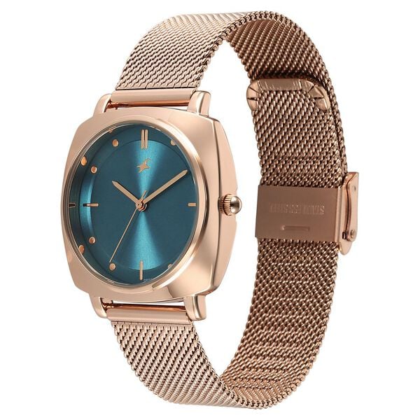 Fastrack Stunners X Quartz Analog Green Dial Watch For Girls - 68043WM02 - KRISHNA WATCH COMPANY