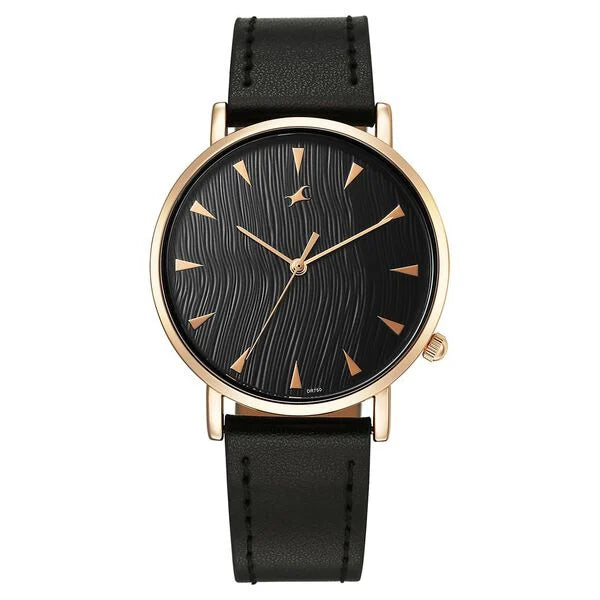 Fastrack Stunners X Quartz Analog Black Dial Watch For Girls - 68044WL01 - KRISHNA WATCH COMPANY